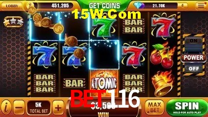 Jackpots e promoções na Bet116